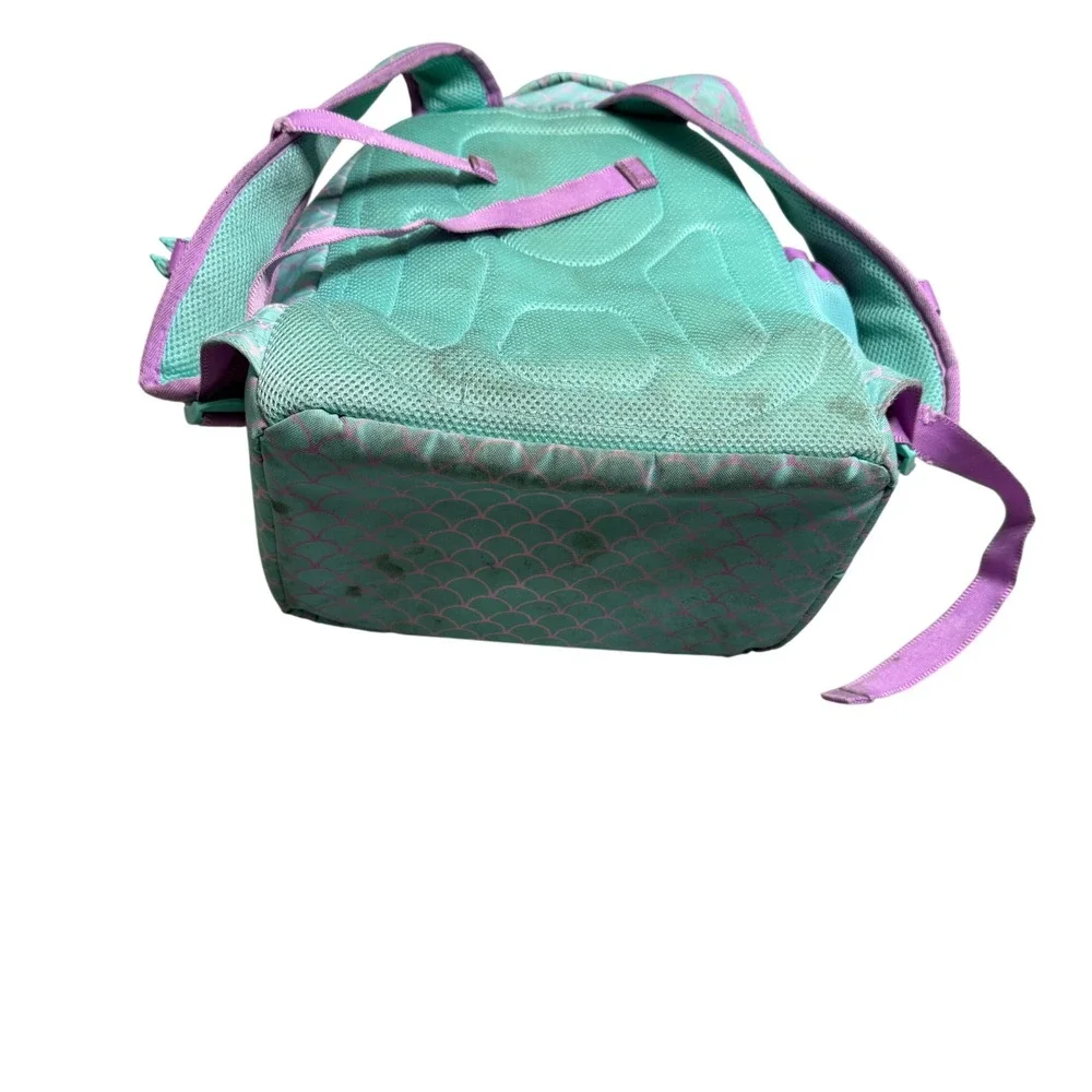 Bentgo Kids 2-in-1 Backpack Insulated Lunch Bag Mermaid Scales Teal Purple